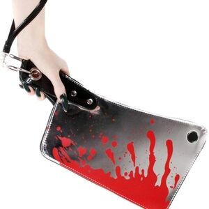 kreepsville 666 Cleaver Clutch Bag Metallic